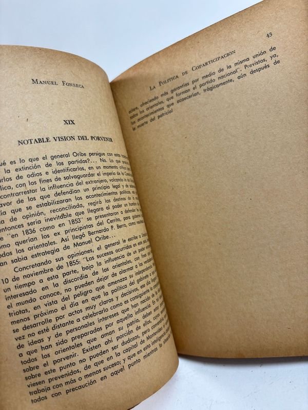 Libro de política de coparticipación de Manuel Fonseca - Montevideo 1951 - imagen 5