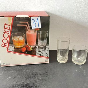 Juego de 18 Vasos de Vidrio "Rocket" Nadir - imagen 3