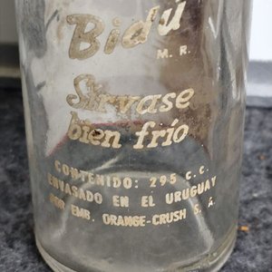 Botella Antigua Pepsi-Cola "Bidú" - Industria Uruguaya - imagen 4