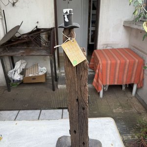 Lámpara Artesanal de Madera y Hierro Forjado a Terminar - imagen 4