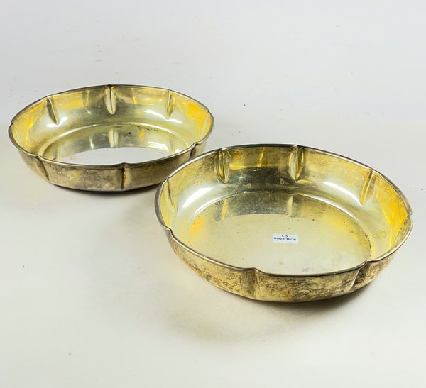 Par de Centros Circulares Metálicos de 24.5 cm - imagen 1