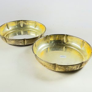 Par de Centros Circulares Metálicos de 24.5 cm - imagen 1