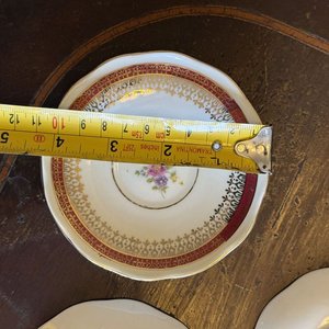 Juego de 5 Tazas con Plato de Porcelana Stanitta Paraná con Flores - imagen 7
