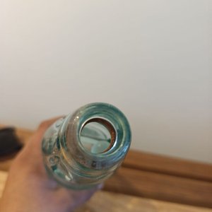 Botella Antigua de Refresco con Bolita de Vidrio - imagen 2