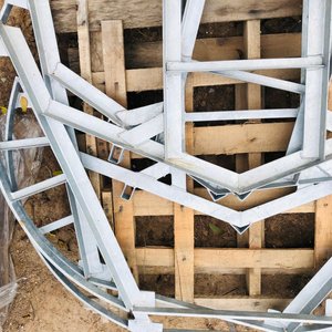 Lote de 3 Estructuras Curvas de Hierro Galvanizado - imagen 2