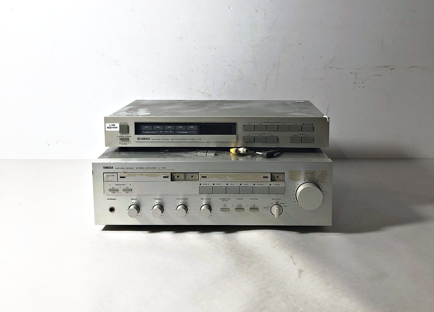 Amplificador Yamaha de dos módulos (Prende)