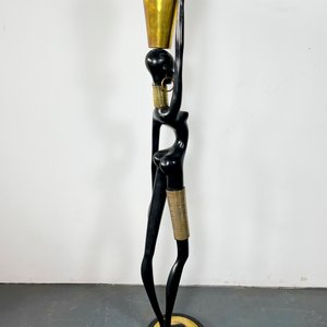 Escultura "Dama Africana" en Metal y Bronce por Karl Hagenauer (c. 1970) - imagen 5