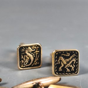 Tres Pares de Gemelos Antiguos con Diseños Variados - imagen 4