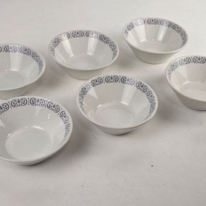 Vajilla Inglesa Duraline Super Vitrified: Platos y Bowls Blancos con Borde - imagen 2