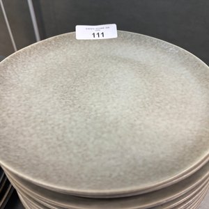 Set de 29 Platos Llanos "Indian Home" Grises 26 cm - imagen 2