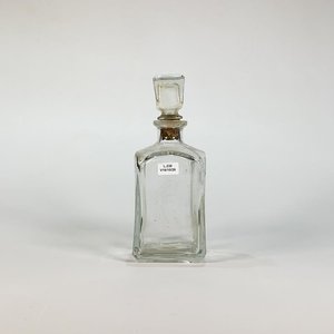 Botellón de Vidrio Hialino Rectangular con Tapón - imagen 1