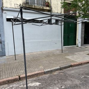 Armazón Plegable para Gazebo Metálico Negro - imagen 3