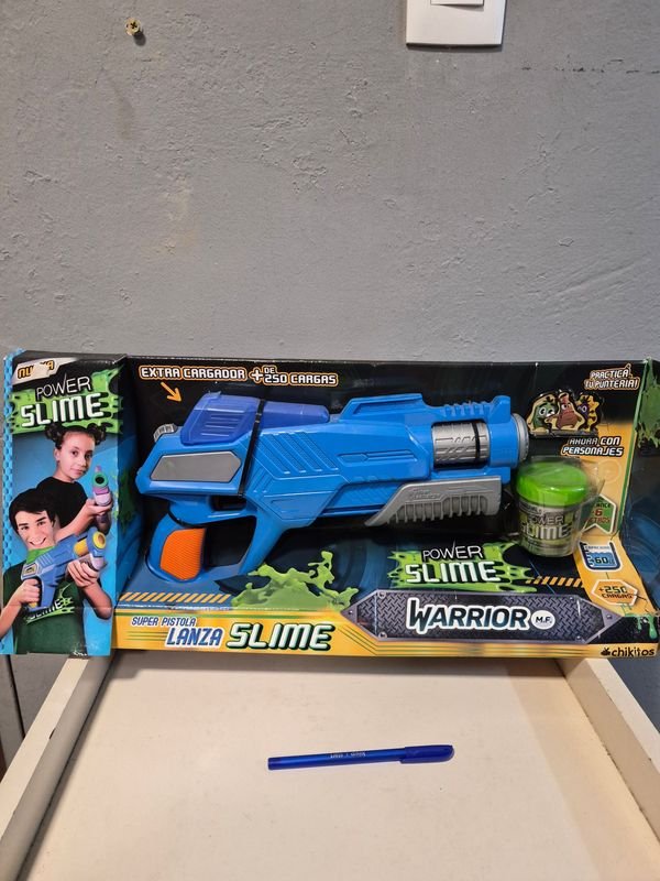 Pistola Lanza Slime "Power Slime Warrior" con Carga Extra