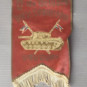 Banderín Conmemorativo Día de la Caballería Ejército Nacional Uruguay - imagen 1
