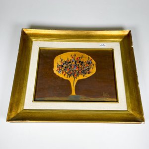 Lote anterior: Cuadro oleo arbol ,marco madera 47 x 40 cm
