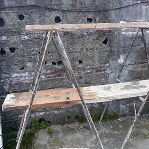 Caballetes Metálicos de Obra con Tablones de Madera - imagen 3