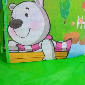 Alfombra Antiderrame Doble Faz Infantil Oso Polar 1.80m x 1.20m - imagen 2