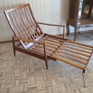 Sillón Cama Danés Estilo Mid-Century Moderno Años 60 - imagen 2