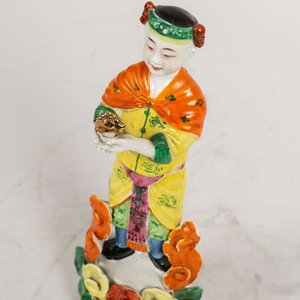 Figura de Porcelana China Antigua, 24.5 cm - imagen 2
