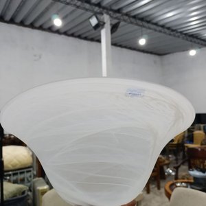 Plafones Italianos de Murano en Vidrio Blanco y Transparente, Sin Uso - imagen 6