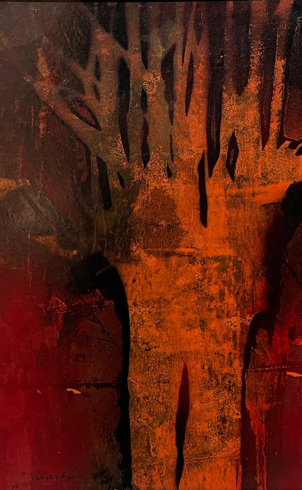 Obra "Árbol" de Vicente Martín - Acrílico sobre Fibra (72 x 46 cm) - imagen 1