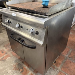 Plancha Industrial a Gas 70x70cm - Acero Inoxidable - imagen 3