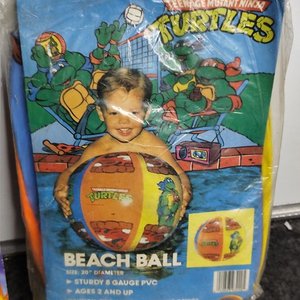 Lote de 3 Juguetes Inflables y Lanzador: Pelota Tortugas Ninja y Flotador Intex - imagen 5