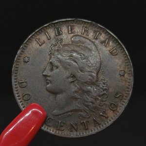 Moneda Argentina 2 Centavos 1891 con Errores de Acuñación - imagen 4