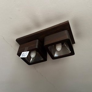 Juego de 2 Lámparas de Techo de Madera: Una de 4 Luces y Otra de 2 - imagen 2