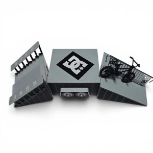 Set Bicicleta BMX de Dedo Flick Trix DC Rail Jam con Rampa y Accesorios - imagen 2