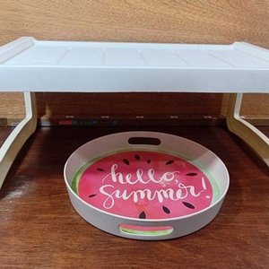 Bandeja Desayunadora Plegable Blanca y Fuente "Hello Summer" - imagen 4