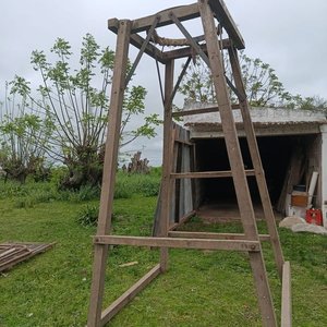 Aro de Embolsar Lana Estructura de Madera - imagen 4