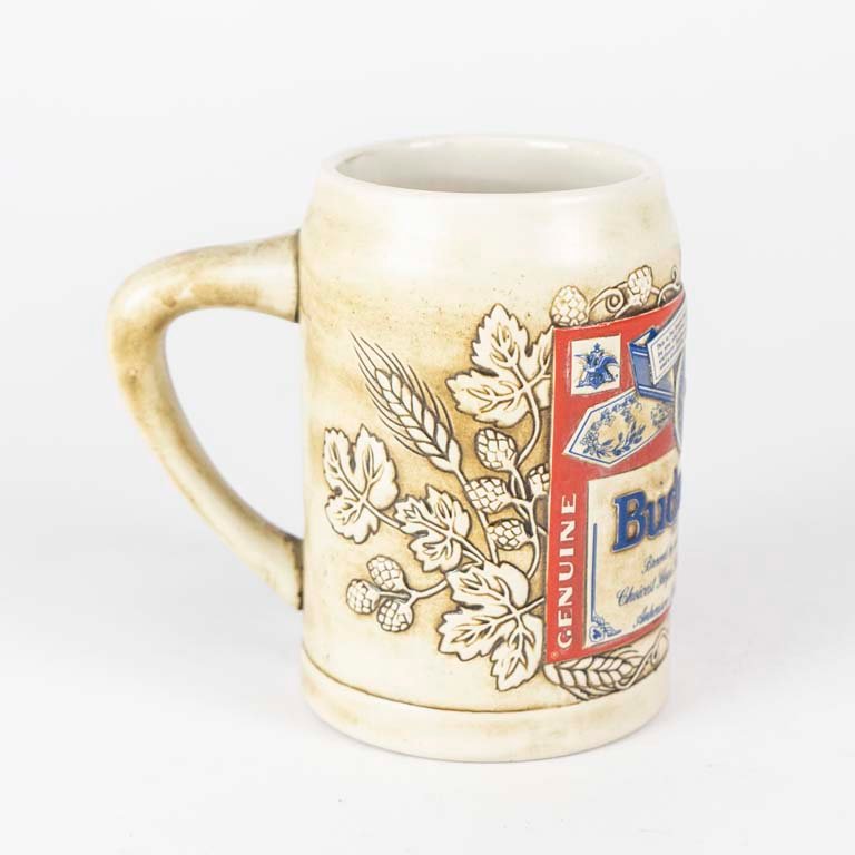 Jarra de cerveza Budweiser de porcelana policromada - imagen 2