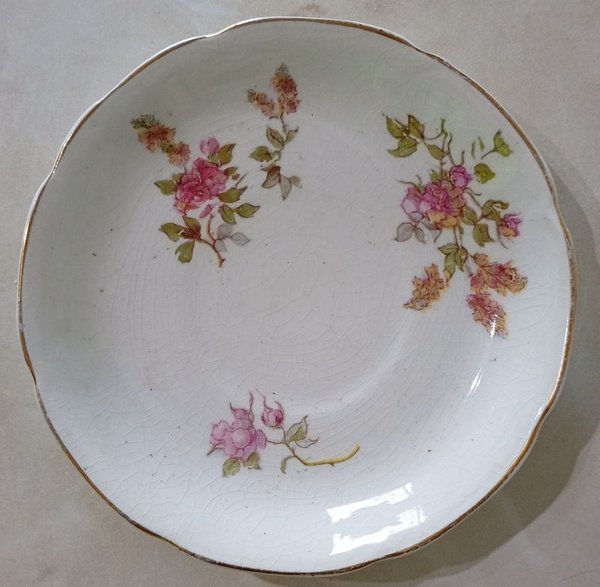 Tres platos de porcelana de Inglaterra y Japón - imagen 4