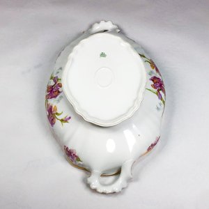 Fuente con Tapa de Porcelana Francesa Limoges Floral Blanca - imagen 4
