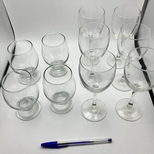 Lote de 10 Copas y Vasos de Vidrio Transparente - imagen 1