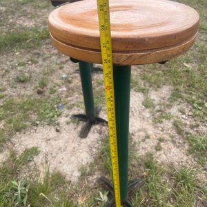 Lote de 6 Taburetes de Madera y Hierro - imagen 3