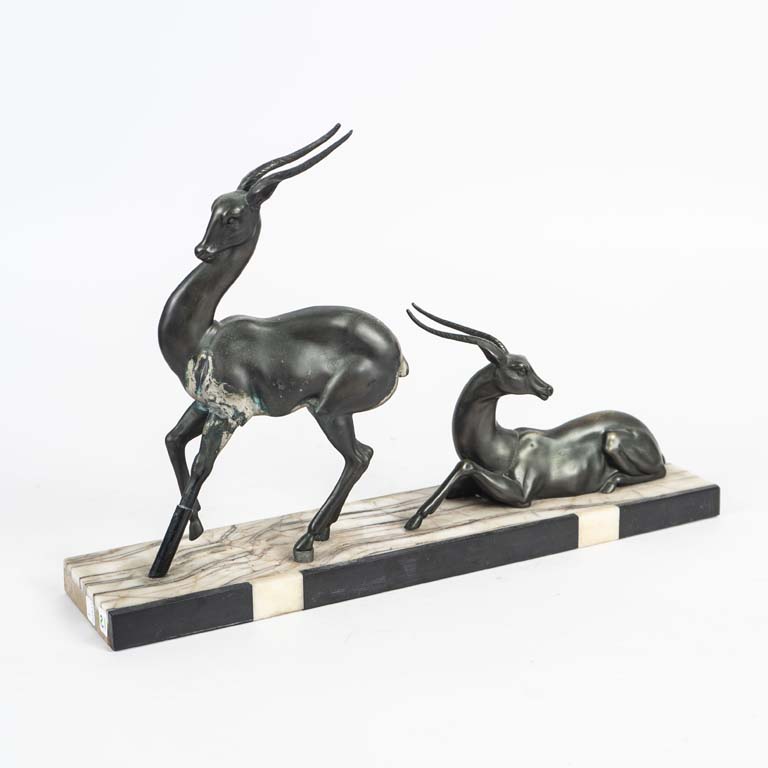 Esculturas de bronce y mármol Art-deco - imagen 1