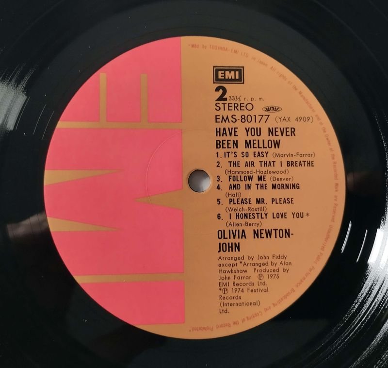 Vinilo de Olivia Newton-John: 'Have You Never Been Mellow' (1975) - imagen 11