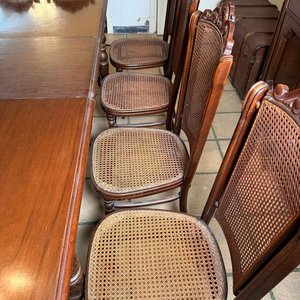 Juego de Comedor de Madera con 12 Sillas Estampilladas - imagen 8