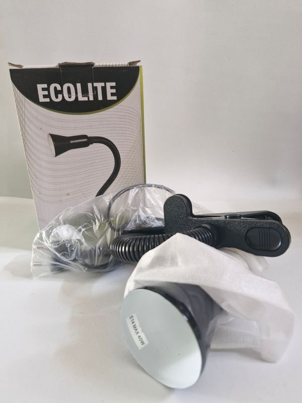 Lámpara de escritorio con vástago flexible y caja original - imagen 2