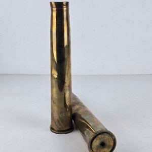 Par de Casquillos de Munición de Artillería 40mm Mk 2 - Segunda Guerra Mundial - imagen 2