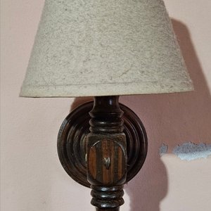 2 Apliques de Luz de Pared Vintage con Pantallas - imagen 3