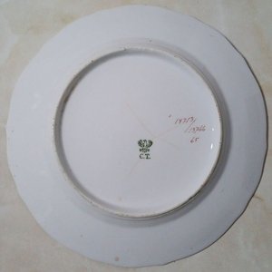 Plato de Porcelana Antigua Carl Tielsch "Chocha Perdiz" - Principios Siglo XX - imagen 3