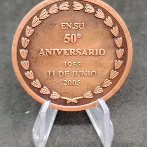 Medalla Conmemorativa Instituto Uruguayo de Numismática 1955-2005 - imagen 3