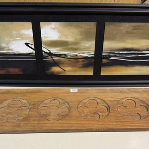 Cuadro Moderno y Adorno Artesanal en Madera Labrada - imagen 5