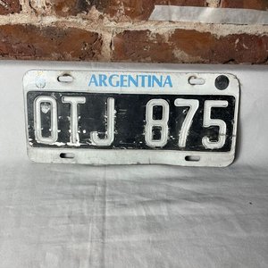 Matrícula Argentina Antigua OTJ 875 - imagen 3