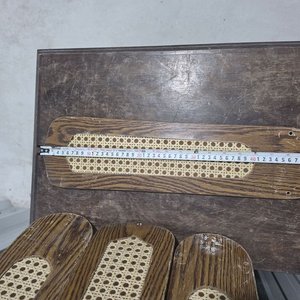 Aspas de Ventilador de Madera con Rejilla Estilo Caña (4 Unidades) - imagen 6