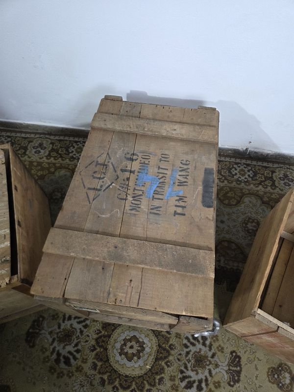 Tres antiguos cajones de madera con inscripciones - imagen 7