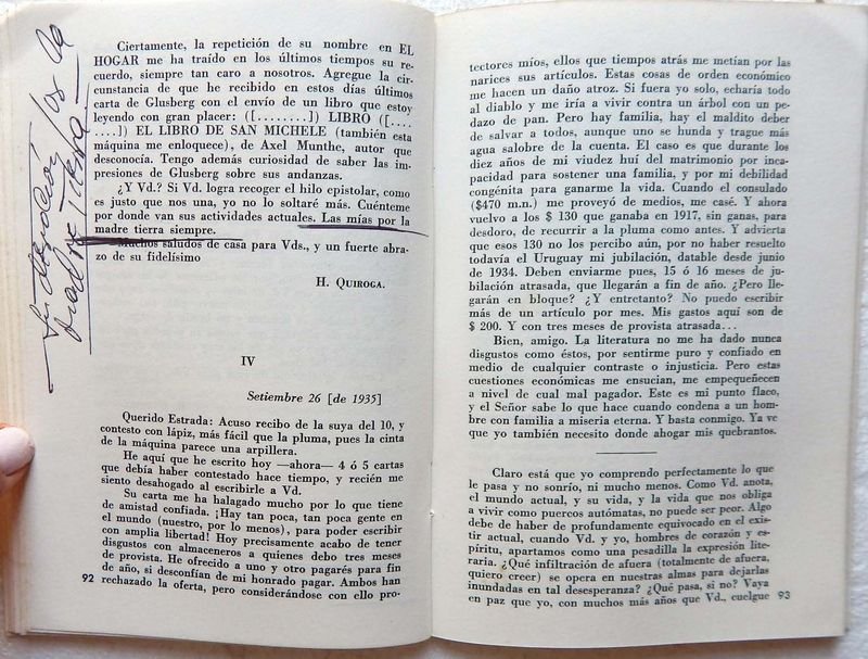 Libro de ensayo sobre la correspondencia entre Horacio Quiroga y Martínez Estrada - imagen 6